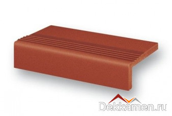  Stroeher ступень простая "Loft" с насечками Roccia Terra 215 patrizierrot (4824)