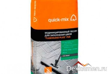 FUS Модифицированный песок для заполнения швов Quick Mix, светло-серый